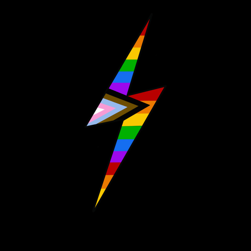 Pride Lightning Bolt Rainbow V-Neck Tee by SusanLynnHartmann | Artistshot