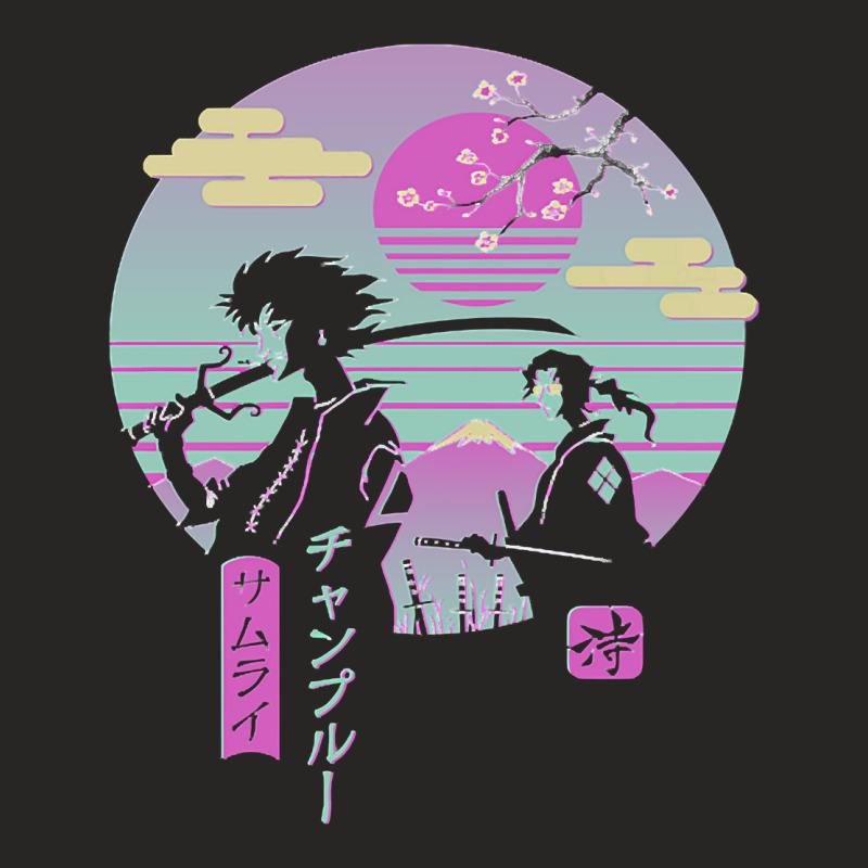 Anime Samurai Chillhop Ladies Fitted T-Shirt by DanielLopezJacuinde | Artistshot