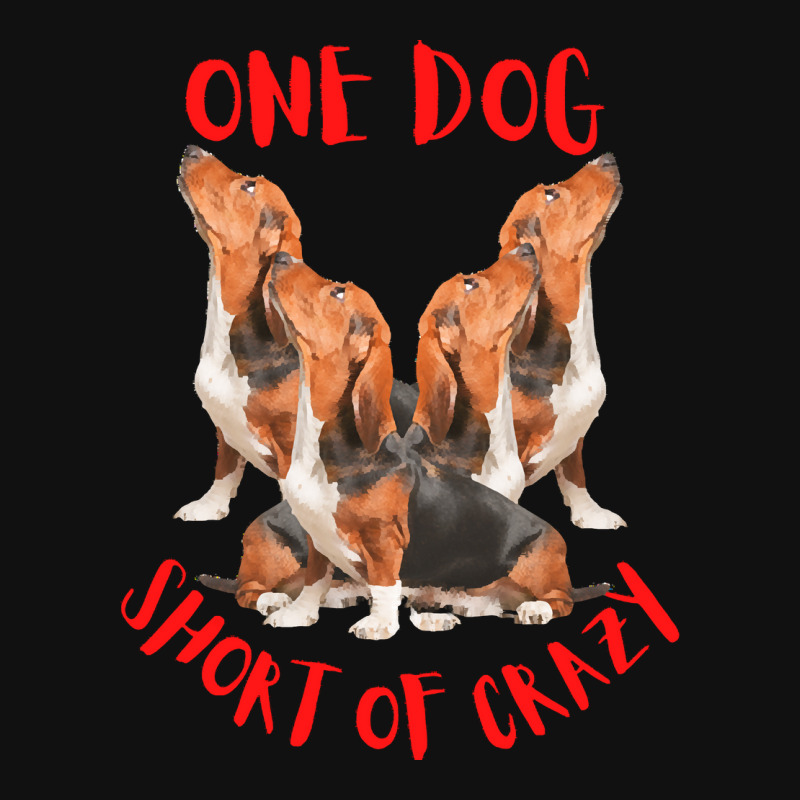 One Dog Short Of Crazy T  Shirtone Dog Short Of Crazy T  Shirt (4) Tote Bags | Artistshot