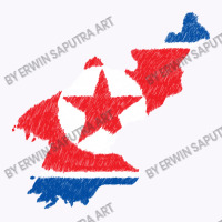 North Korea Map Flag Drawing Line Art Tank Top | Artistshot