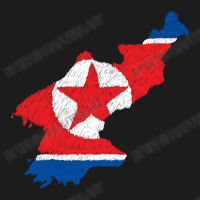 North Korea Map Flag Drawing Line Art Hoodie & Jogger Set | Artistshot