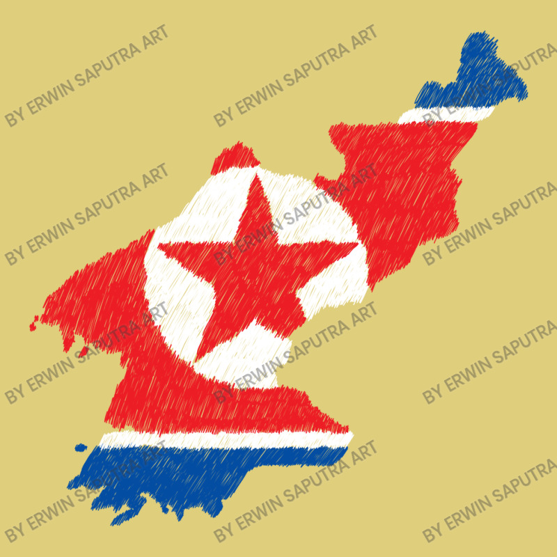 North Korea Map Flag Drawing Line Art Baby Bodysuit | Artistshot