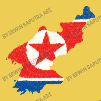 North Korea Map Flag Drawing Line Art Baby Bibs | Artistshot