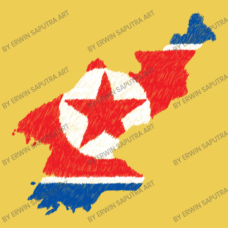 North Korea Map Flag Drawing Line Art Baby Bibs | Artistshot