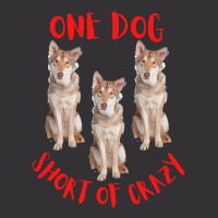 One Dog Short Of Crazy T  Shirtone Dog Short Of Crazy T  Shirt Vintage Short | Artistshot