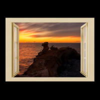 Dramatic Sunrise In Cabo Martinet Of Ibiza - Open Window Women's V-neck T-shirt | Artistshot