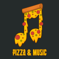 Pizza And Music Notes Musician Clef Italian Food Women's Triblend Scoop T-shirt | Artistshot