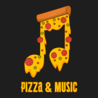 Pizza And Music Notes Musician Clef Italian Food Classic T-shirt | Artistshot