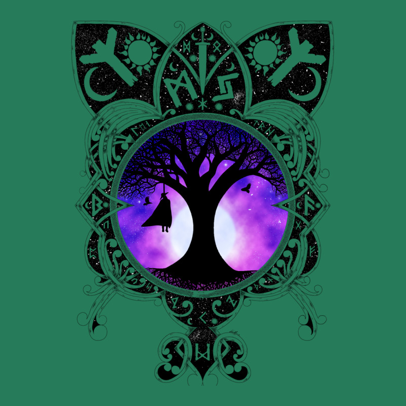 Odin Learning The Runes   Night Sky Variation T-Shirt by cizgozarc | Artistshot