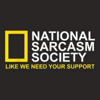 National Sarcasm Society Satirical Parody Design Men & Women Ladies Fitted T-shirt | Artistshot