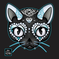 Day Of The Kitty Blue T-shirt | Artistshot