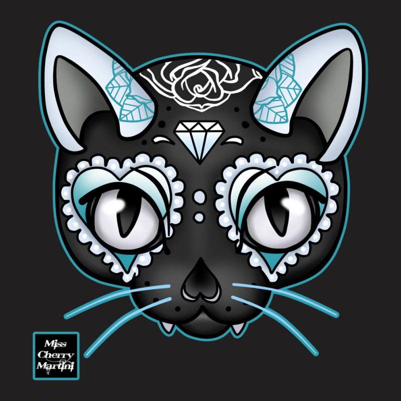 Day Of The Kitty Blue T-Shirt by gotlhesiranir | Artistshot