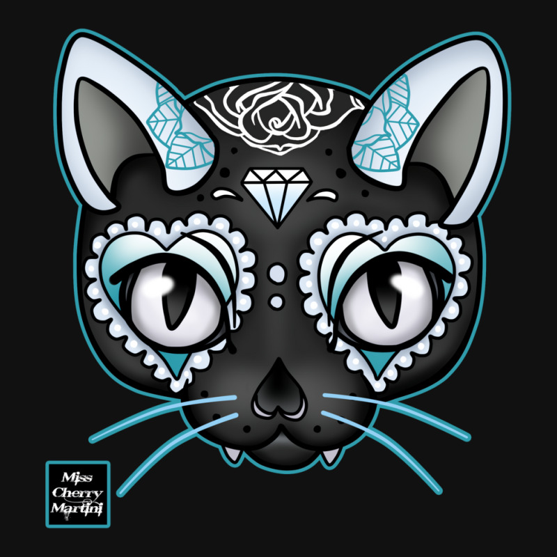 Day Of The Kitty Blue Graphic T-shirt by gotlhesiranir | Artistshot