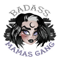 Badass Mamas Gang Goth Mama V-neck Tee | Artistshot