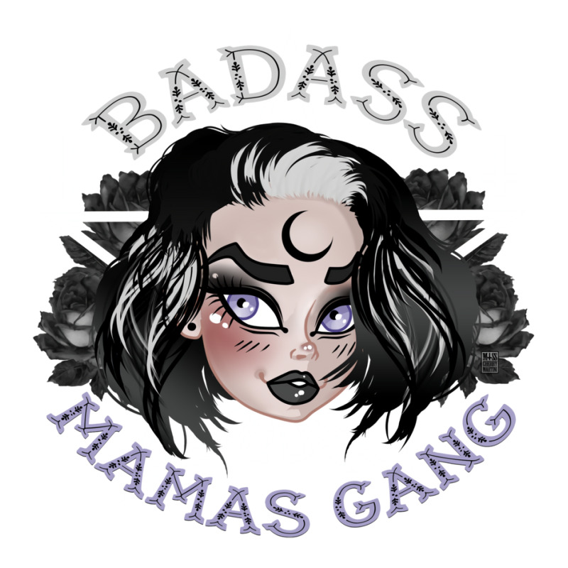 Badass Mamas Gang Goth Mama V-neck Tee | Artistshot