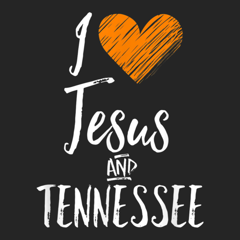 I Love Jesus And Tennessee Shirt Orange Heart Cute Fan Gift Unisex Hoodie | Artistshot