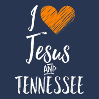 I Love Jesus And Tennessee Shirt Orange Heart Cute Fan Gift Men Denim Jacket | Artistshot