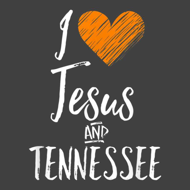 I Love Jesus And Tennessee Shirt Orange Heart Cute Fan Gift Vintage T-shirt | Artistshot