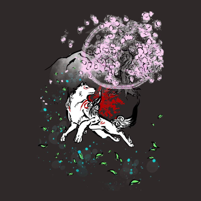 Amaterasu Okami With Cherry Blossoms Racerback Tank | Artistshot