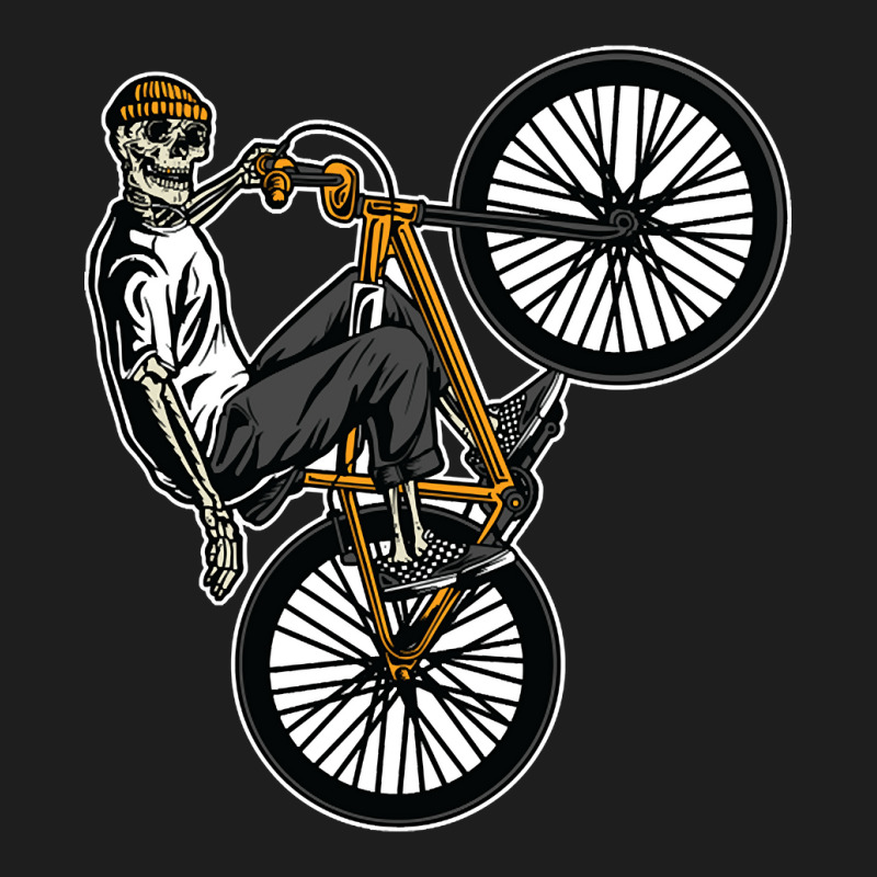 Hot Trend Skeleton Gang Banger On A Bicycle Cartoon Classic T-shirt | Artistshot