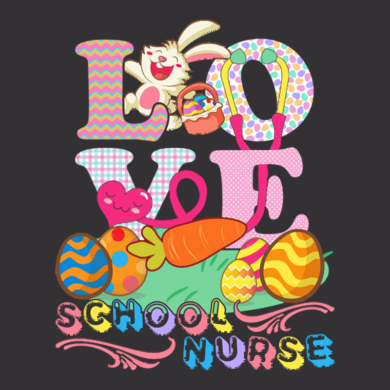 School Nurse Easter Gift T  Shirt Love School Nurse Easter Bunny Easte Vintage Hoodie | Artistshot