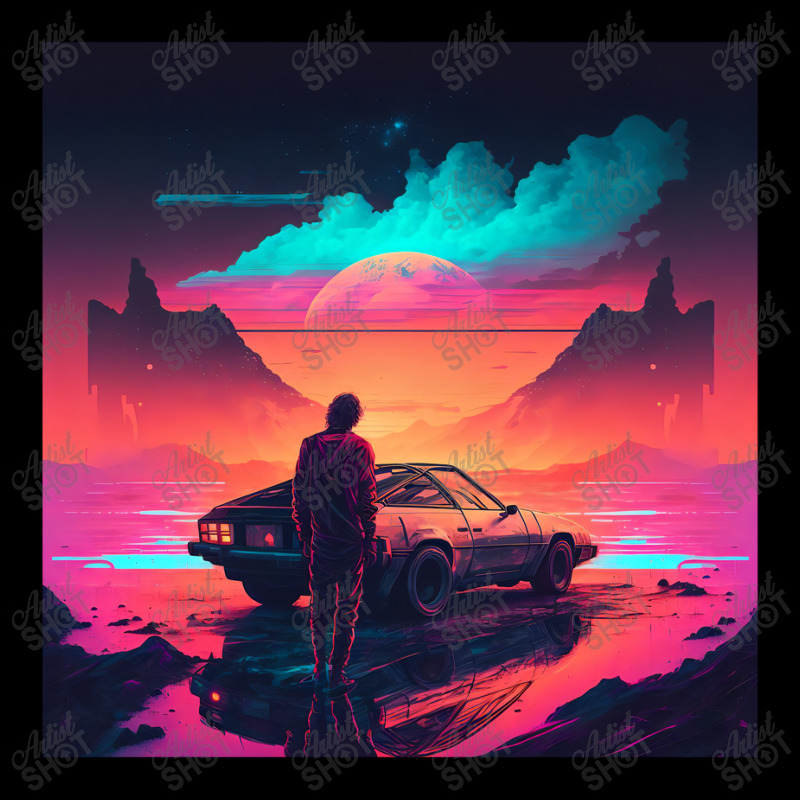 Car Retro Synthwave V-Neck Tee by Agus Creative | Artistshot