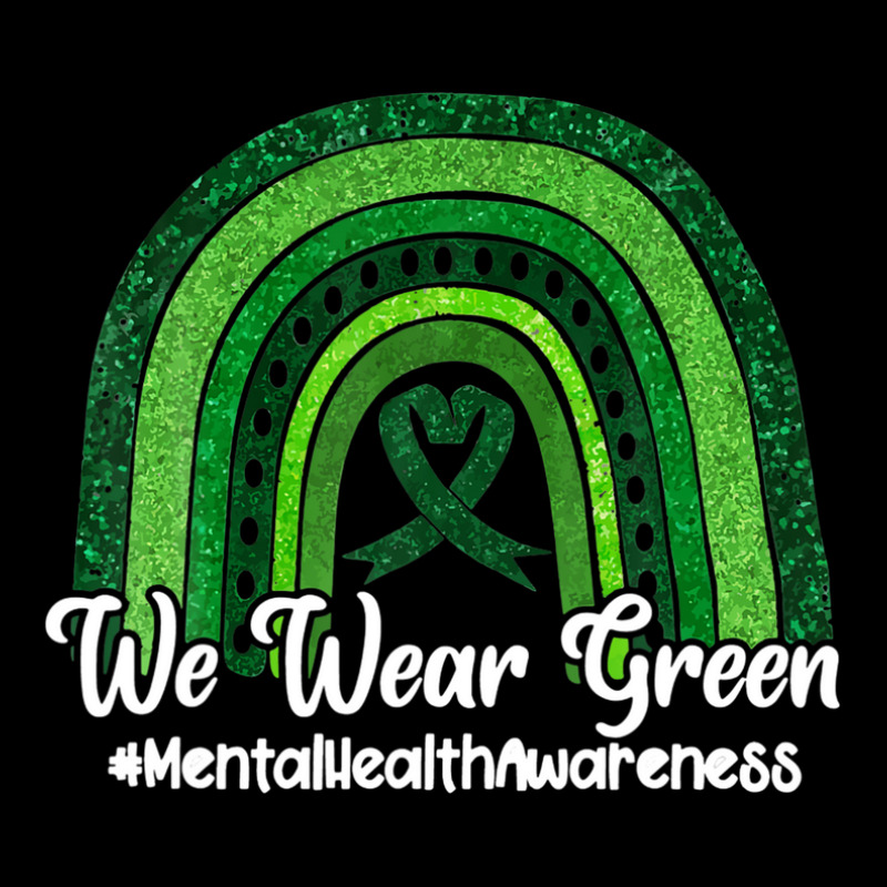 We Wear Green Mental Health Awareness Ribbon End The Stigma Pinback