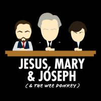 Jesus, Mary, Joseph & The Wee Donkey Women's V-neck T-shirt | Artistshot