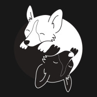 Corgi Dog Yin Yang Flannel Shirt | Artistshot