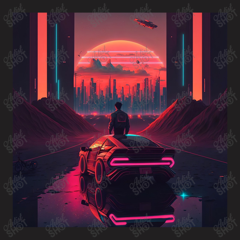 Car Retro Synthwave T-Shirt by Agus Creative | Artistshot