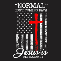 Normal Isn't Coming Back But Jesus Is Revelation 14 Usa Flag T-shirt | Artistshot