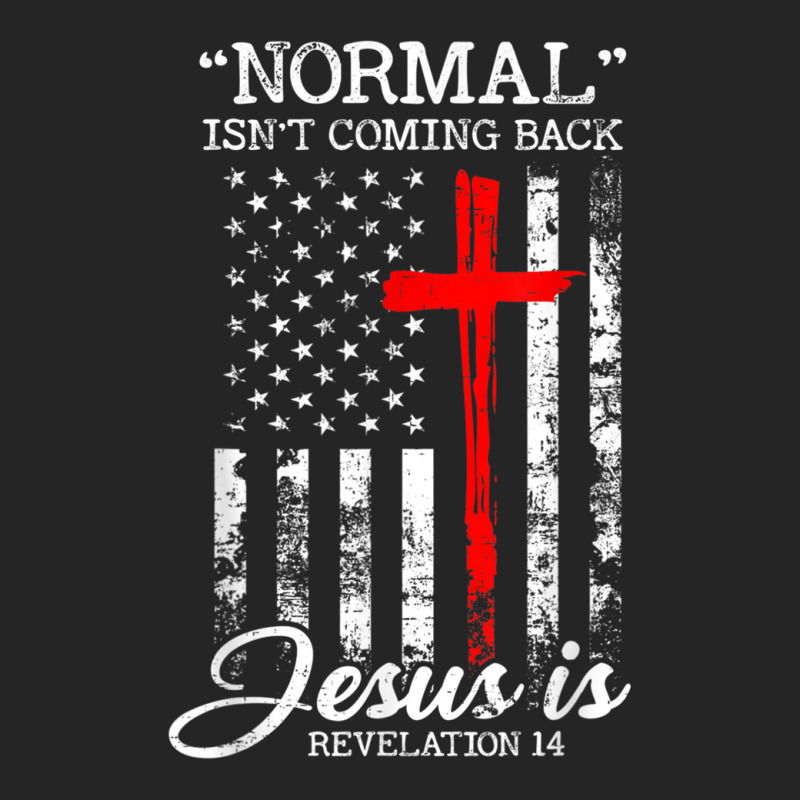 Normal Isn't Coming Back But Jesus Is Revelation 14 Usa Flag Unisex Hoodie by JosephWDaniels | Artistshot