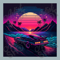 Car Retro Synthwave Unisex Sherpa-lined Denim Jacket | Artistshot