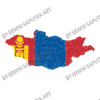 Mongolia Map Flag Drawing Line Art Baby Bodysuit | Artistshot