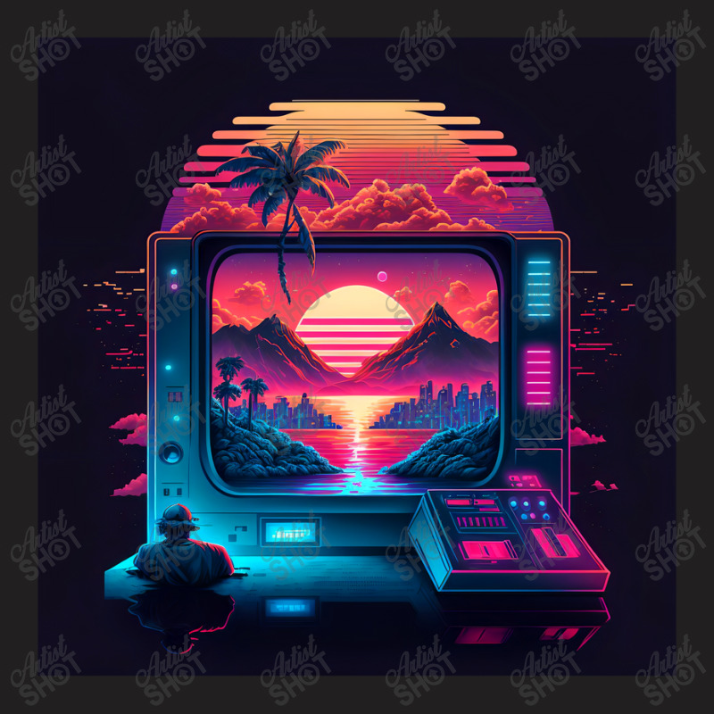 Gaming Retro Synthwave T-Shirt by Agus Creative | Artistshot