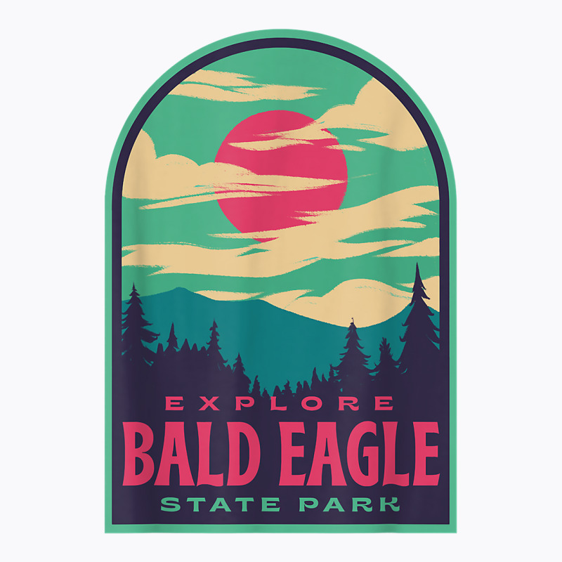 Bald Eagle State Park Retro Sunset T Shirt T-shirt | Artistshot