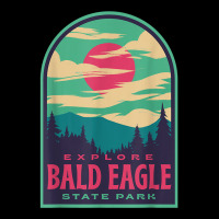 Bald Eagle State Park Retro Sunset T Shirt Men's Long Sleeve Pajama Set | Artistshot