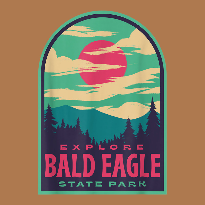 Bald Eagle State Park Retro Sunset T Shirt Vintage Short | Artistshot