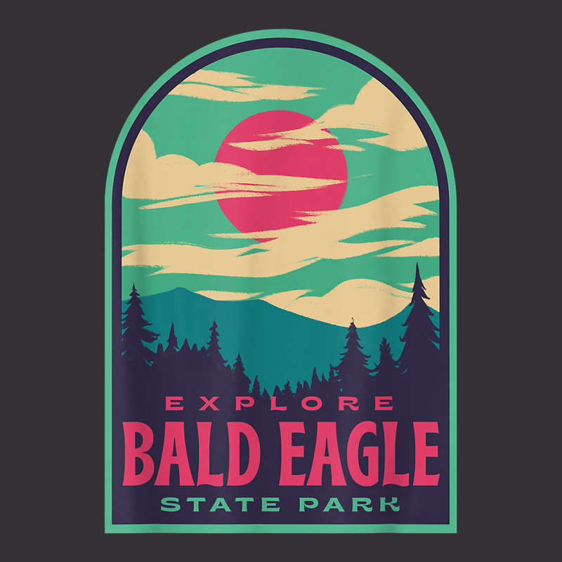 Bald Eagle State Park Retro Sunset T Shirt Vintage Hoodie And Short Set | Artistshot