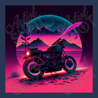 Motorcycle Retro Synthwave Men Denim Jacket | Artistshot