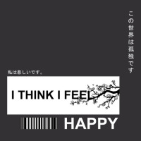 I Think I Feel Happy Vintage Hoodie | Artistshot