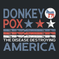 Donkey Pox The Disease Destroying America Funny Anti Biden Crewneck Sweatshirt | Artistshot