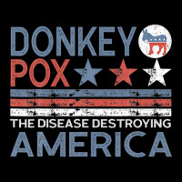 Donkey Pox The Disease Destroying America Funny Anti Biden Men's 3/4 Sleeve Pajama Set | Artistshot