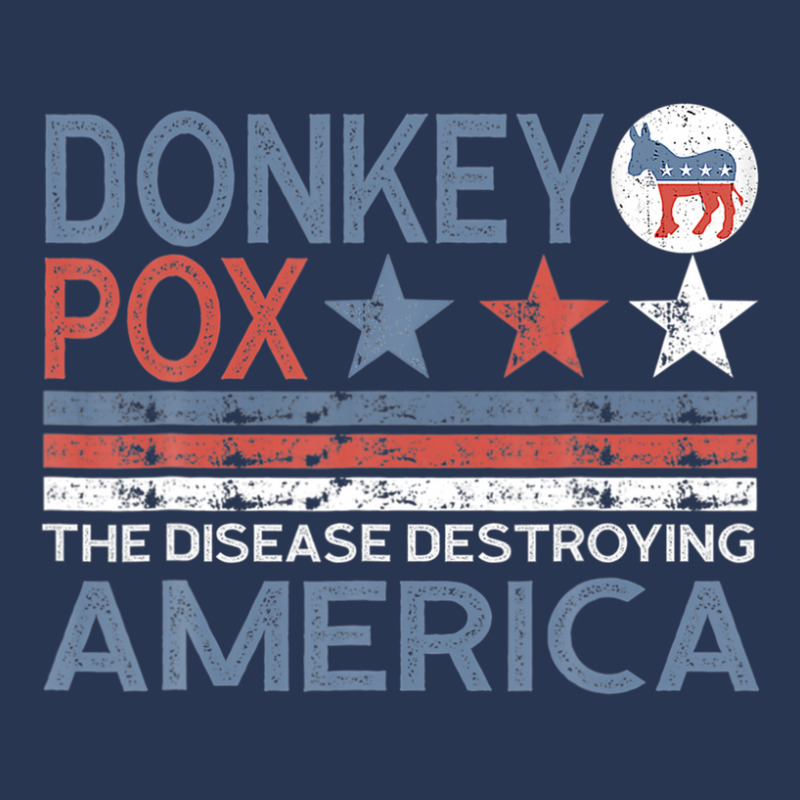 Donkey Pox The Disease Destroying America Funny Anti Biden Men Denim Jacket | Artistshot