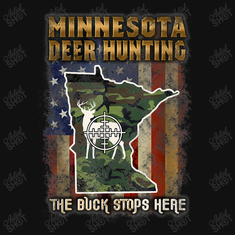 Minnesota Deer Hunter American Flag Deer Hunting Graphic T-shirt | Artistshot