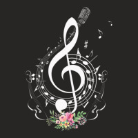 Cut Music Notes Clef Teacher 1 Ladies Fitted T-shirt | Artistshot