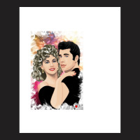 Tribute To Olivia Newtonjohn (and John Travolta) T-shirt | Artistshot