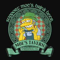 The Simpsons St. Patrick's Day Support Moe's, Drink Beer V2 T Shirt Crop Top | Artistshot