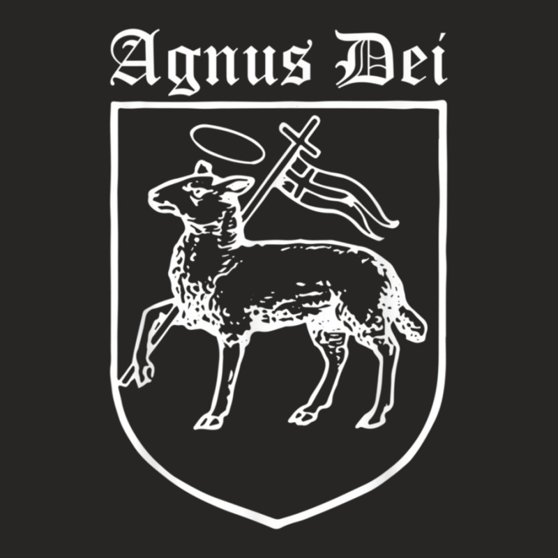 Agnus Dei Jesus Lamb Of God Traditional Latin Mass Catholic Ladies Fitted T-Shirt by GageStoller | Artistshot