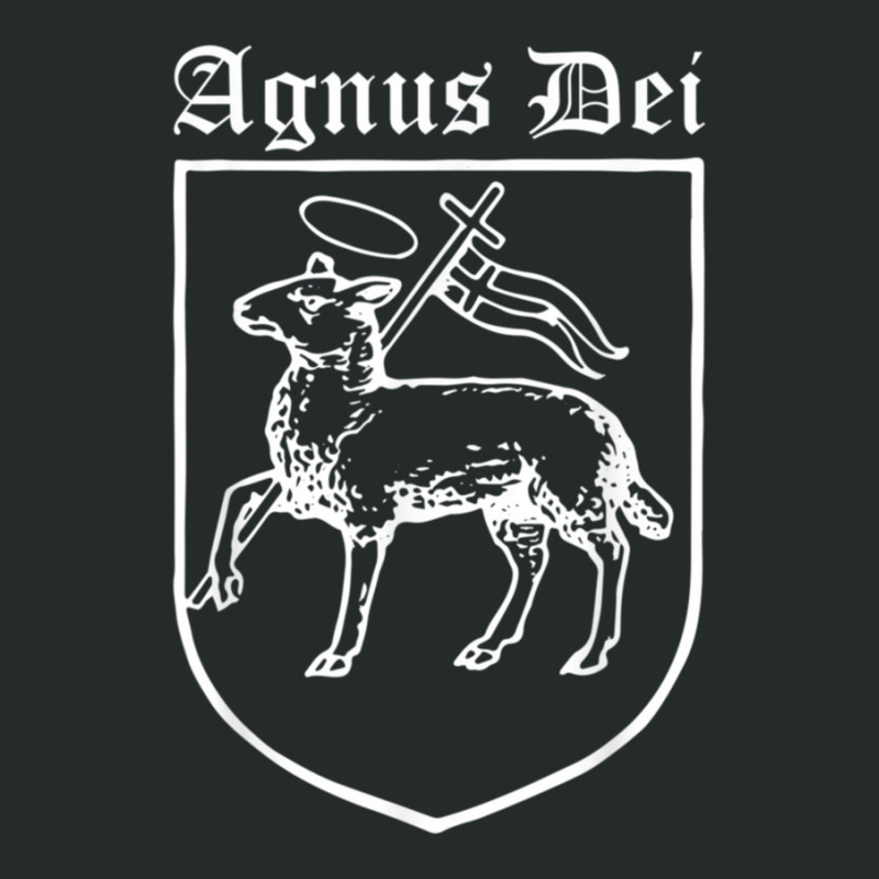 Agnus Dei Jesus Lamb Of God Traditional Latin Mass Catholic Women's Triblend Scoop T-shirt by GageStoller | Artistshot